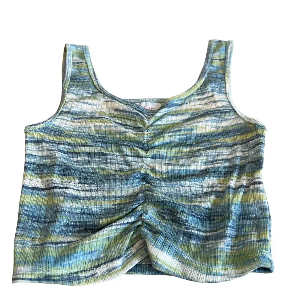 Colsie Women's Blue Space Dye Tank and Shorts Pajama Set - Size XS - NWT